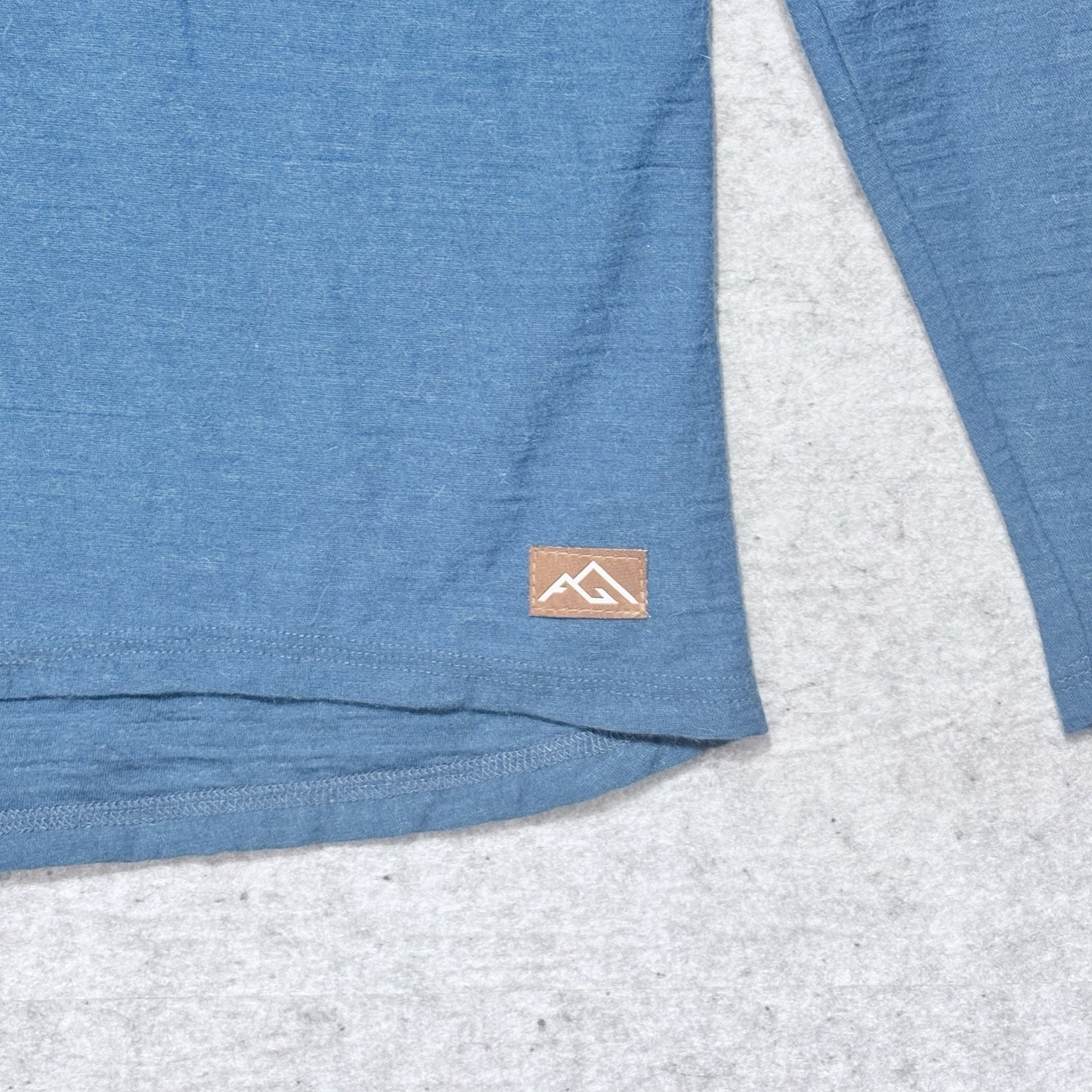 Appalachian Gear Co Alpaca Tencel Hoodie Women's Xs Blue Usa Lightweight — image 3 of 8